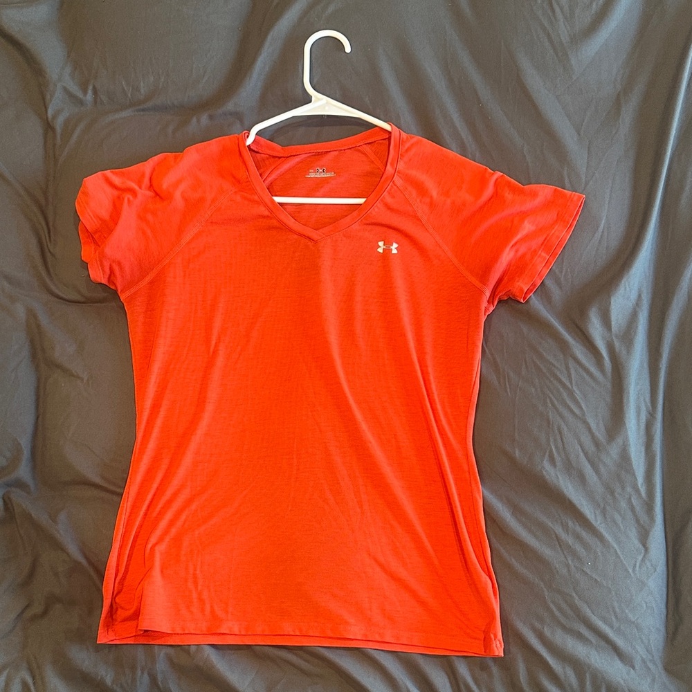 Under Armour Women's Bright Orange Short Sleeve Tee